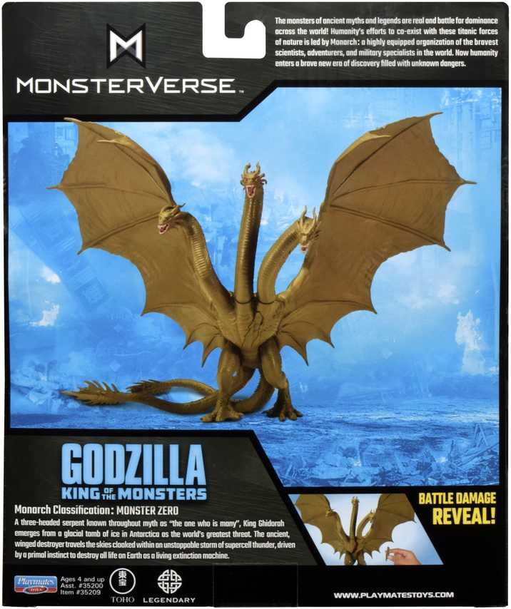 Godzilla X Kong GODZILLA figūrėlė 6" King Ghidorah, 35209