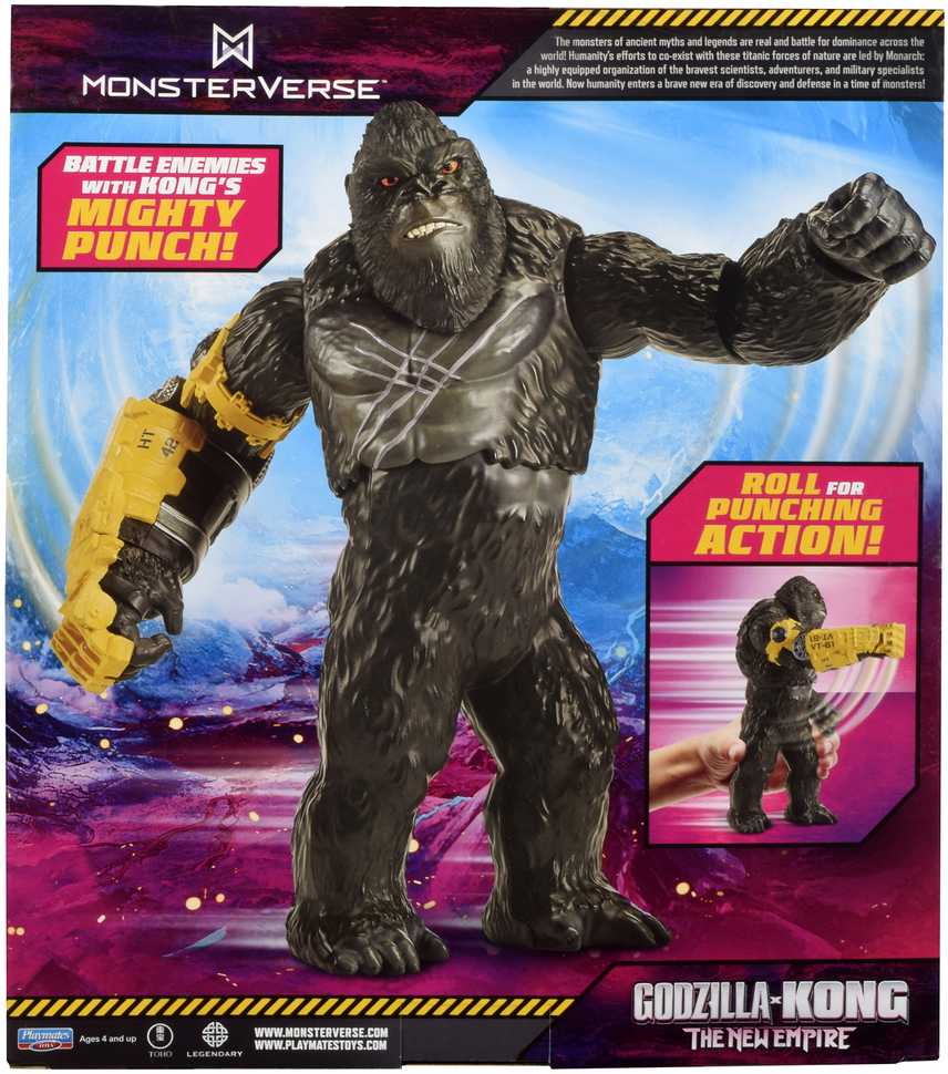Godzilla X Kong GODZILLA figūrėlė Giant Kong Roll & Battle Punch, 35922