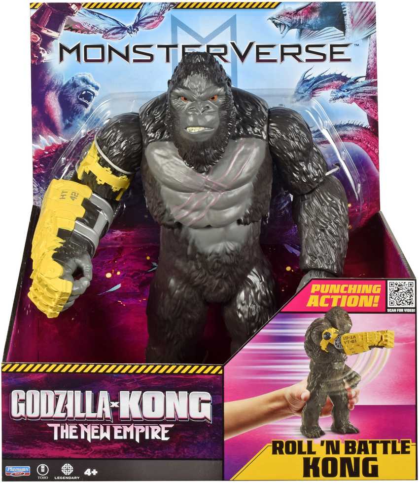 Godzilla X Kong GODZILLA figūrėlė Giant Kong Roll & Battle Punch, 35922