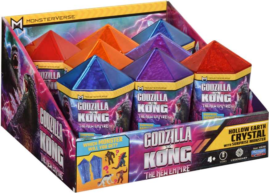 Godzilla X Kong GODZILLA kristalas su staigmena 2" figūrėle, 35741