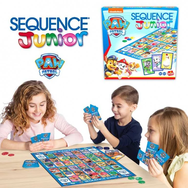 GOLIATH PAW PATROL Stalo žaidimas Sequence Junior, 932016,006
