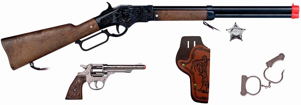 Pulio Gonher Guns GONHER rinkinys kaubojaus ginklų WILD-WEST, 498/0
