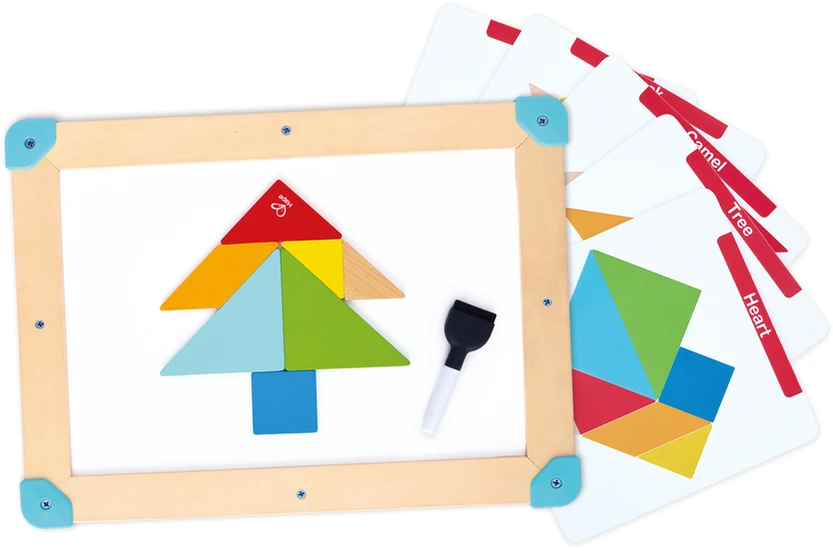 HAPE 2-in-1 labirintas ir tangramų lenta, E0524K