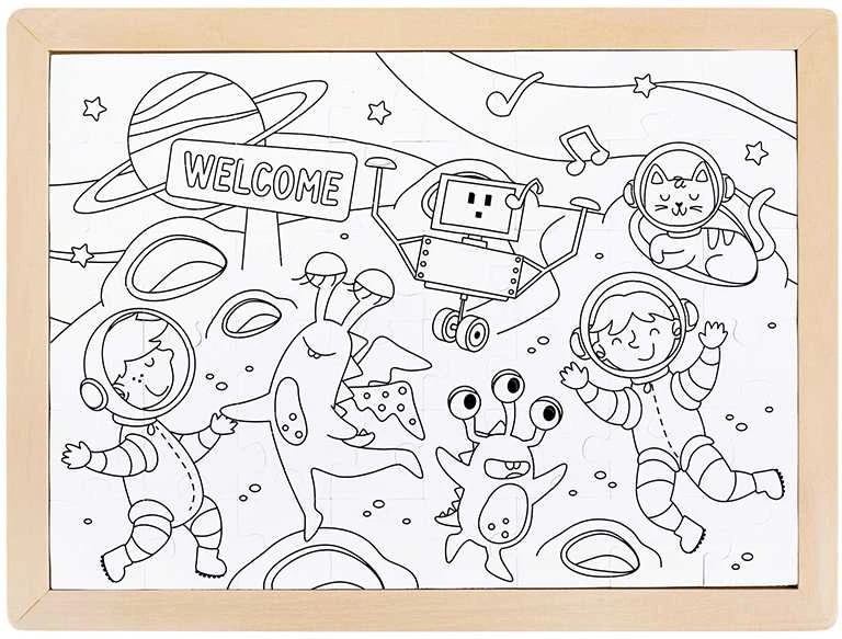 HAPE dėlionė Space Friends, E1644A