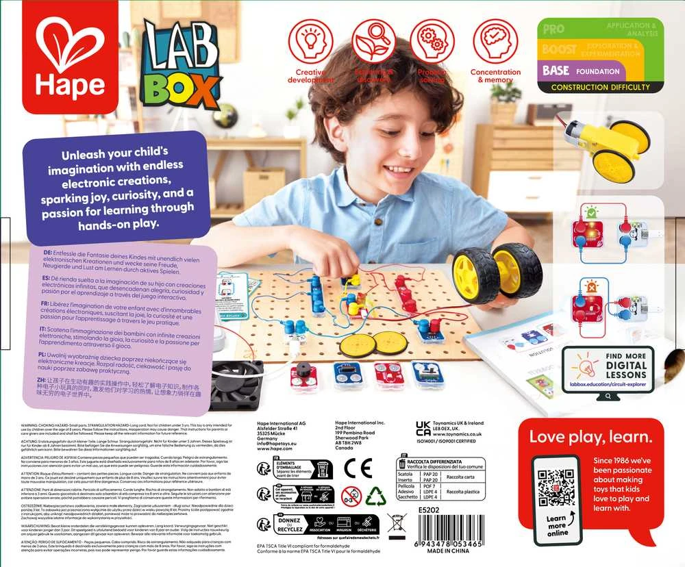 HAPE mokomasis elektros grandinių žaidimas, E5202A