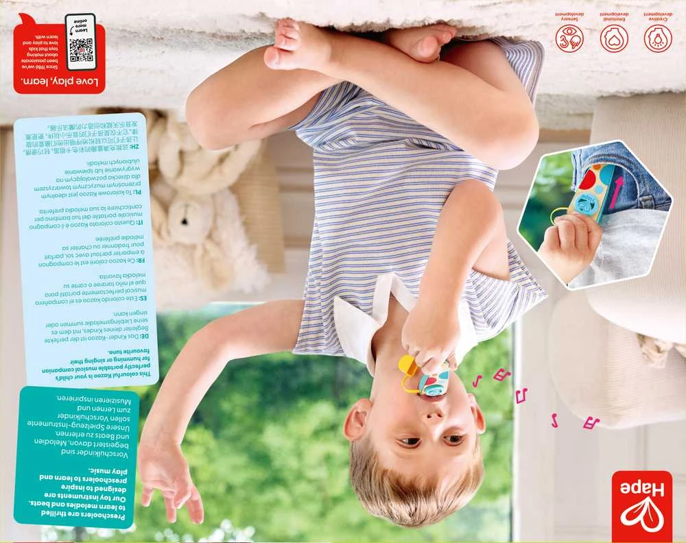 HAPE vaikiškas muzikinis žaislas kazu, E0643K