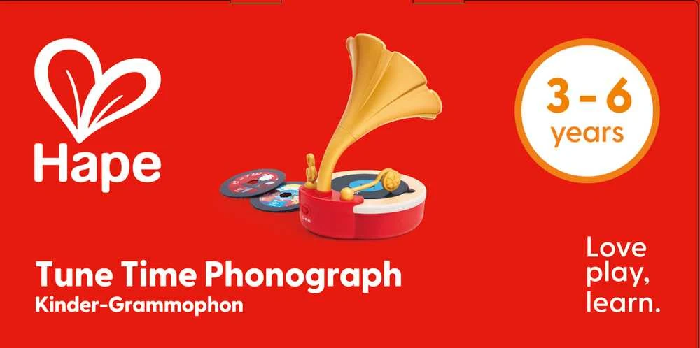 HAPE žaislinis fonografas, E0641A