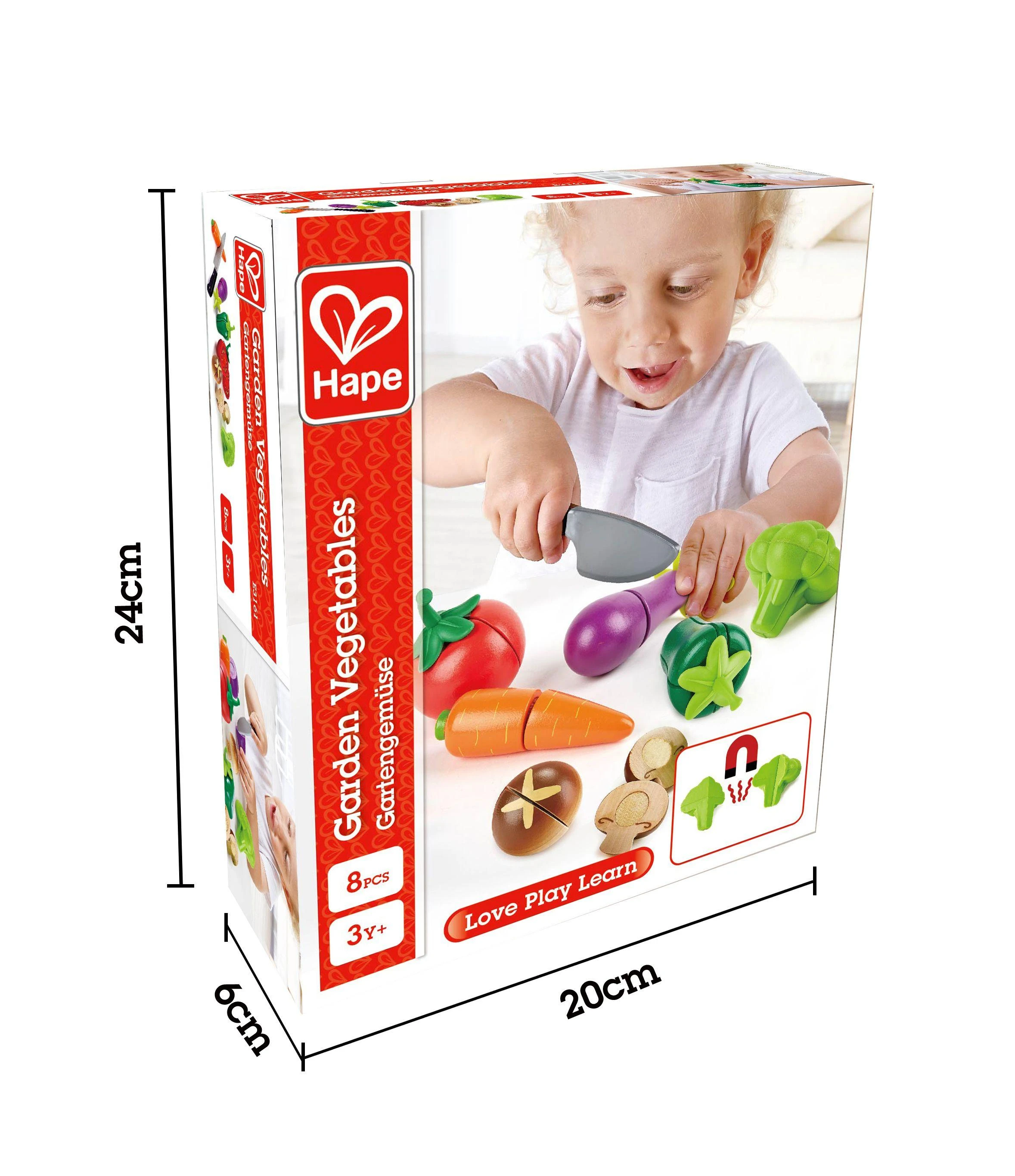 HAPE Žaislinis rinkinys Sodo daržovės, E3161B