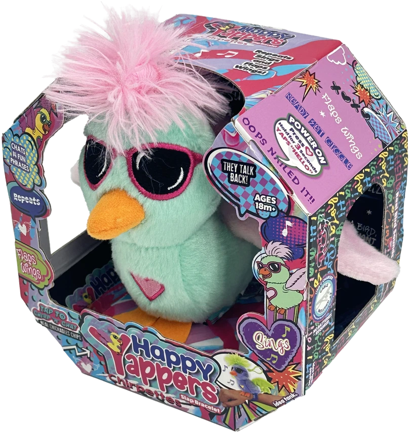 HAPPY YAPPERS interaktyvus pliušinis paukštis Lulu Chirp, 9393