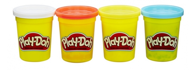 PLAY-DOH Plastilino rinkinys, 4 vnt.