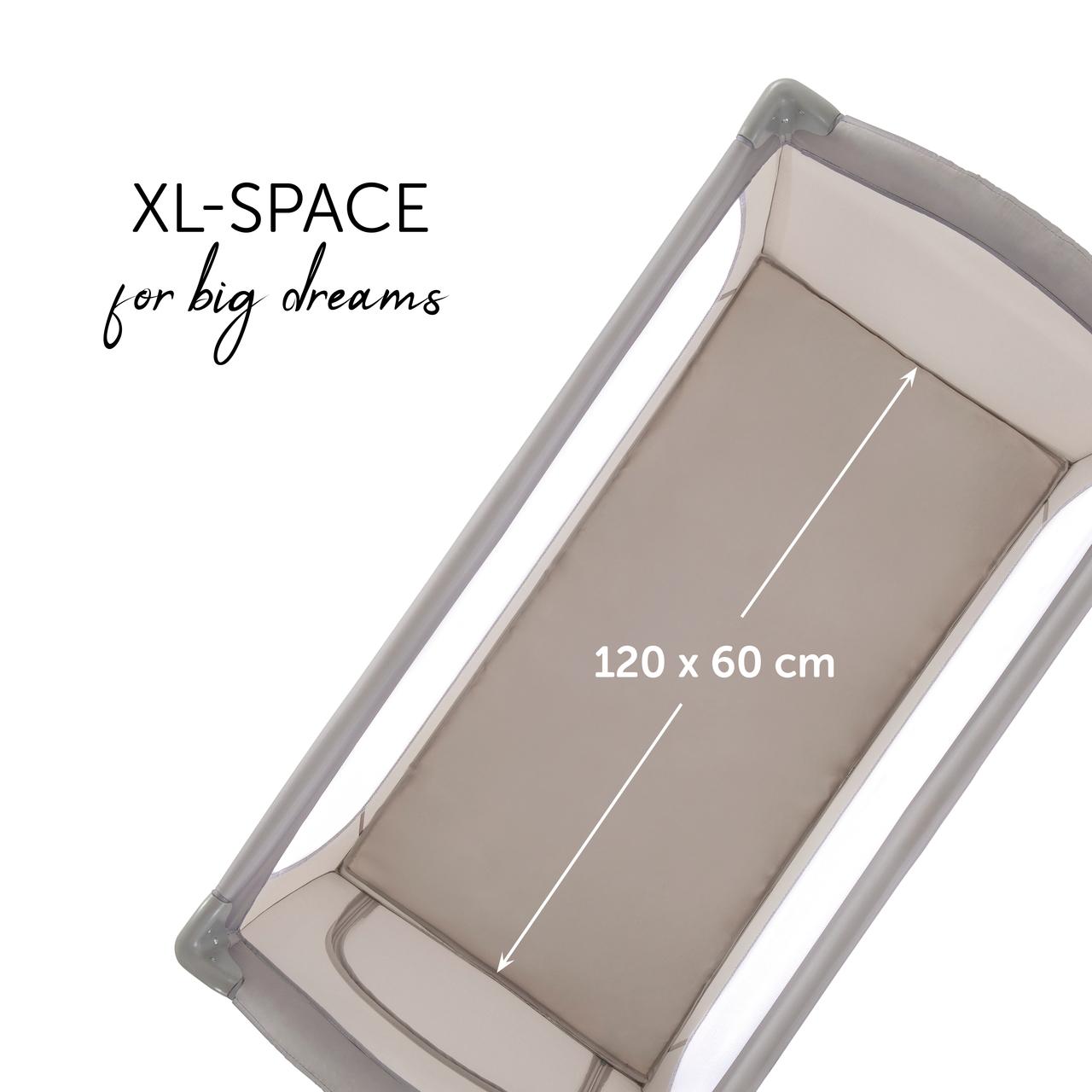 HAUCK lovelė - maniežas SLEEP N PLAY Go Plus, smėlio spalvos