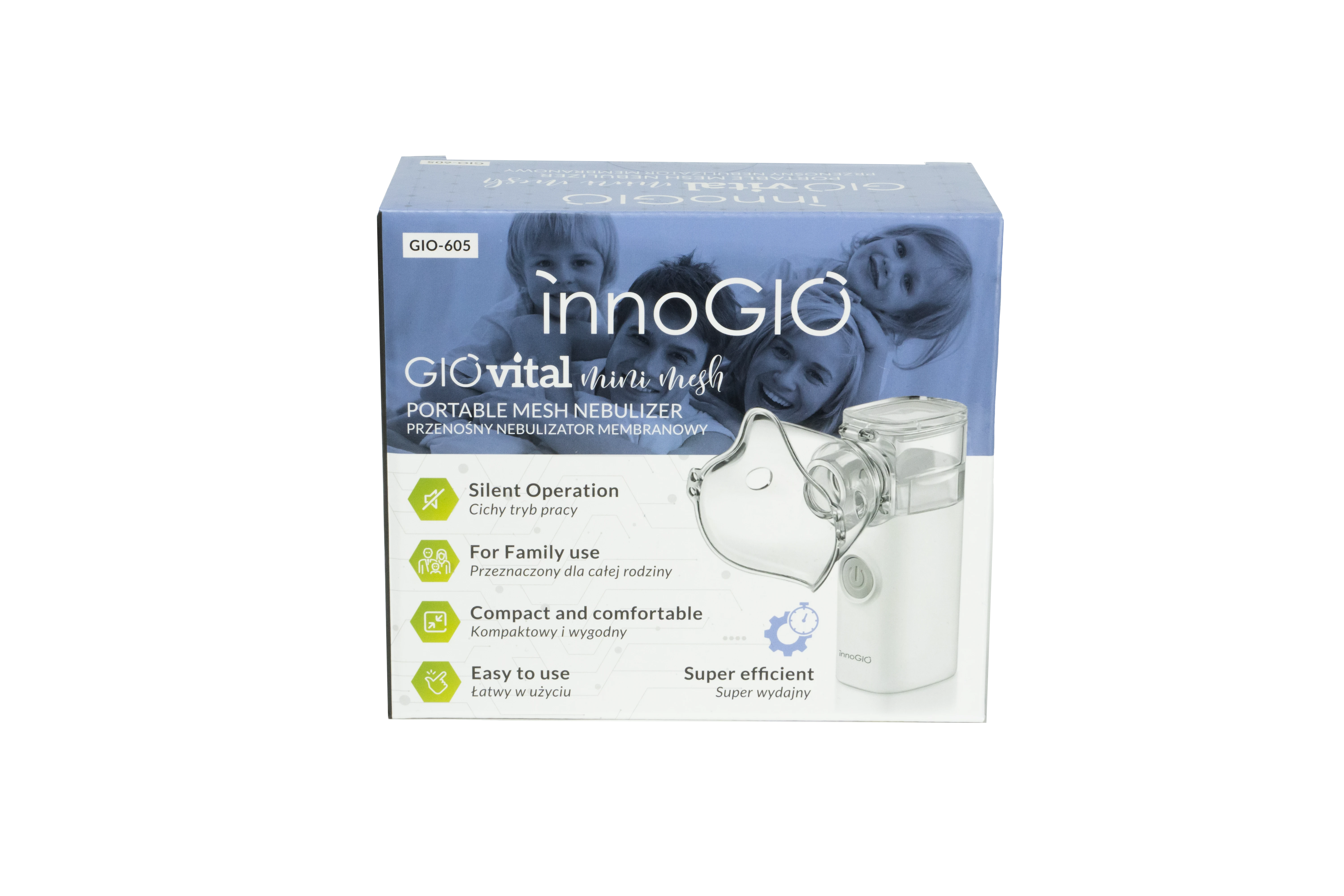INNOGIO elektrinis inhaliatorius GIOvital Mini mesh, GIO-605