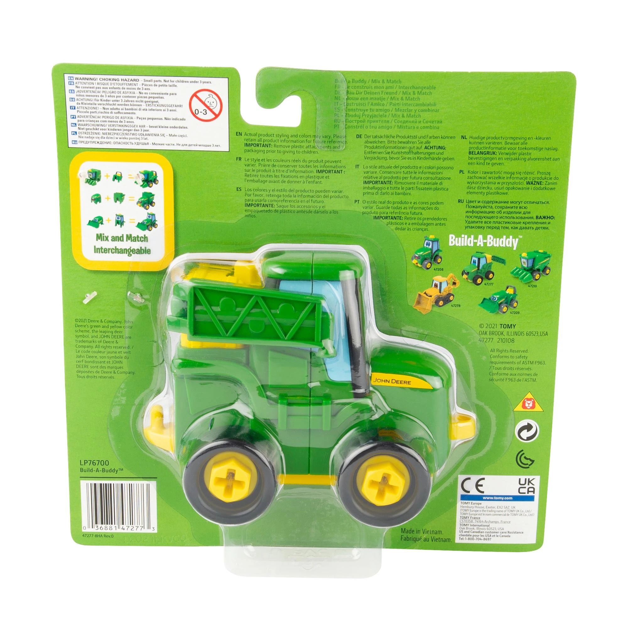 Tomy JOHN DEERE traktorius Build A Buddy Sprayer, 47277