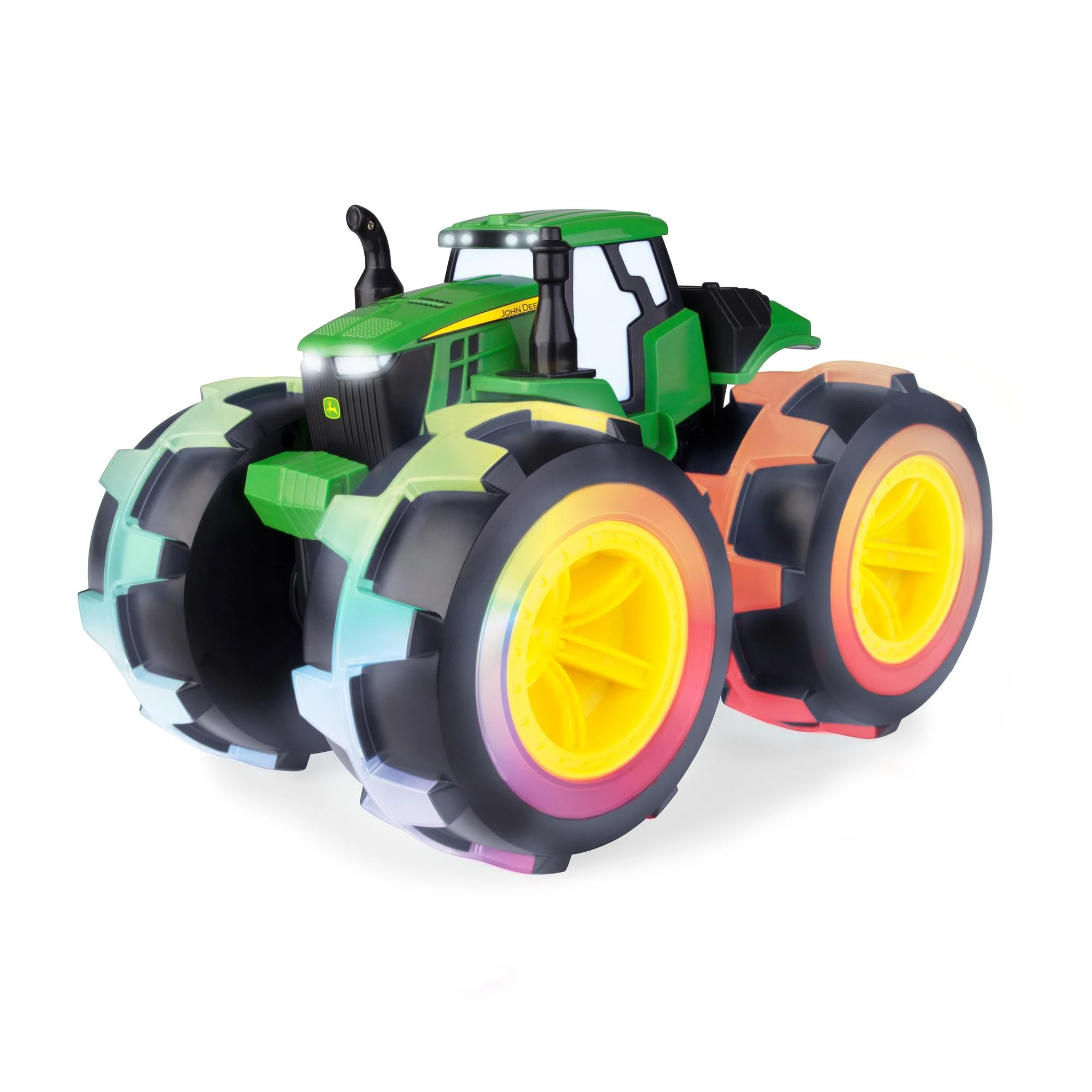 Tomy JOHN DEERE žaislinis traktorius su šviečiančiais ratais, 46644B