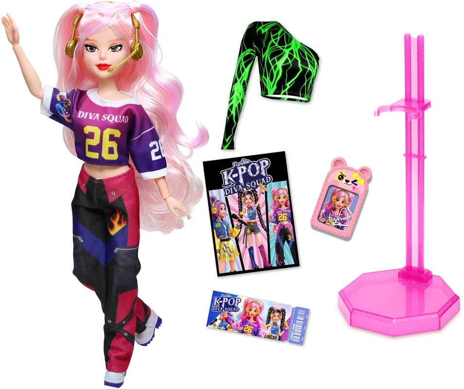 Nežinomas DOLL K-POP DIVA SQUAD 29CM