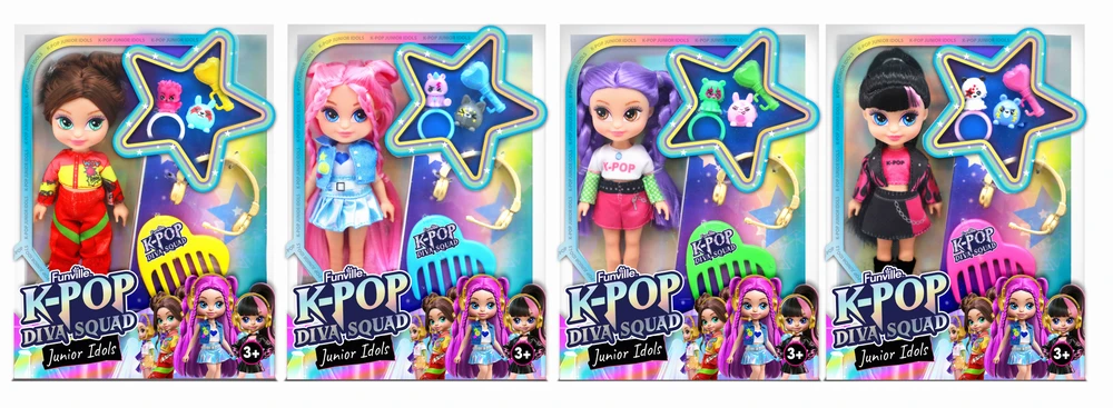Nežinomas DOLL K-POP DIVA SQUAD JUNIOR IDOLS 12CM