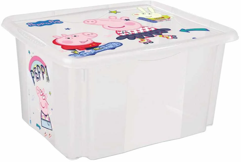 KEEEPER daiktadėžė su dangčiu PEPPA PIG, 24 L, 42.5x35.5x22.5 cm., 1223700119400