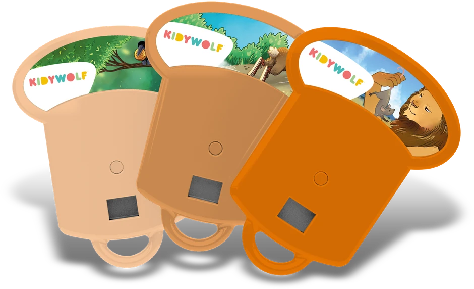 KIDYWOLF istorijų rinkinys Pasaka, 3 istorijos projektoriui KIDYSLIDE, KIDYSTORIES-LA