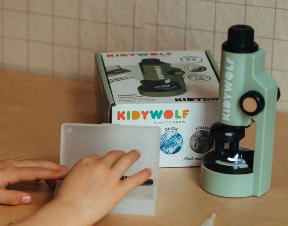 KIDYWOLF nešiojamasis mikroskopas KIDYMICROSCOPE, KIDYMICROSCOPE-GR