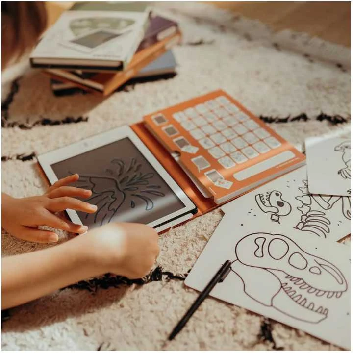 KIDYWOLF piešimo planšetė Dinosaurs, KIDYDRAW-MINI-DIN