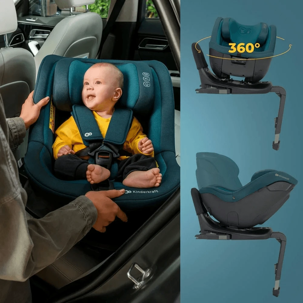 KINDERKRAFT automobilinė kėdutė 61-105 cm I-GUARD PRO I-SIZE, graphite juodas, KCIGUAPRBLK0000