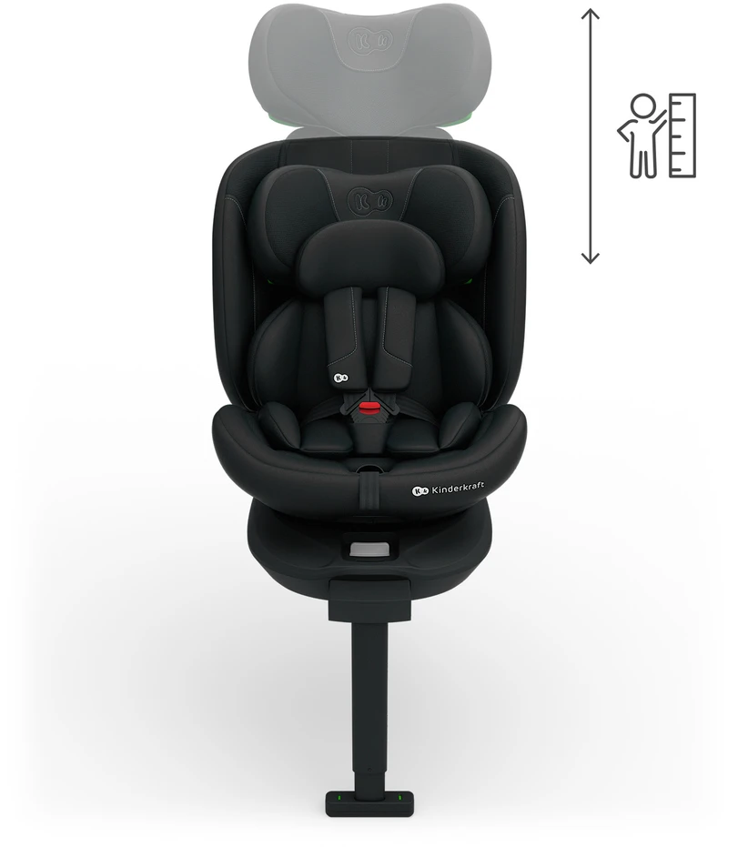 KINDERKRAFT automobilinė kėdutė I-360 2 PLUS, 40-150 cm., Juodas, KCI36002BLKPL00