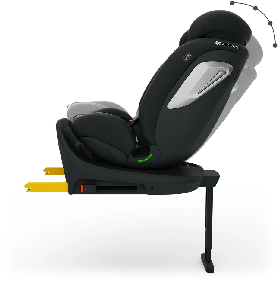 KINDERKRAFT automobilinė kėdutė I-360 2 PLUS, 40-150 cm., Juodas, KCI36002BLKPL00