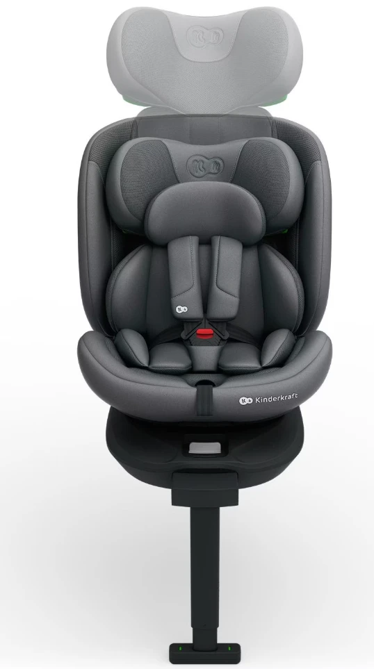 KINDERKRAFT automobilinė kėdutė I-360 2 PLUS, Pilkas, KCI36002GRYPL00