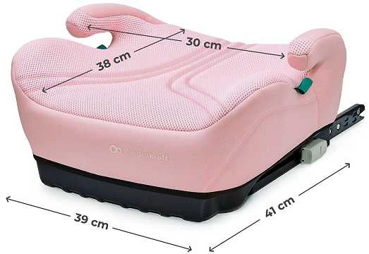 Kinderkraft I-BOOST 2 PRO rožinė kėdutė su matmenimis