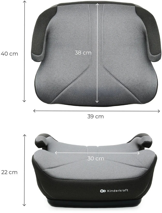 Kinderkraft I-BOOST 2 kedutes-paaukstinimo techniniai matmenys