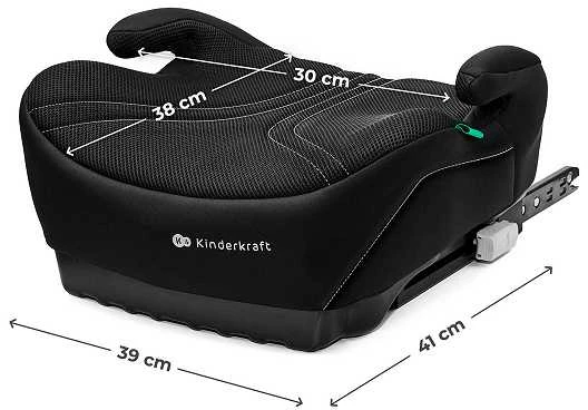 Kinderkraft I-BOOST 2 PRO kėdutė su nurodytais išmatavimais