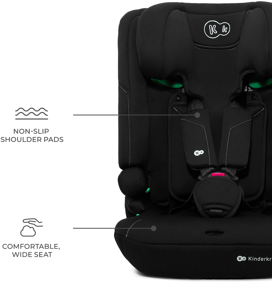 KINDERKRAFT automobilinė kėdutė I-COMFY, i-Size, juoda, KCICOM00BLK0000