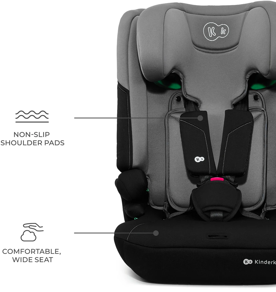KINDERKRAFT automobilinė kėdutė I-COMFY, i-Size, tamsiai pilka, KCICOM00DGR0000