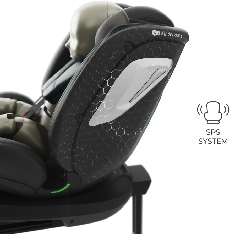 KINDERKRAFT automobilinė kėdutė I-GROW 2 PLUS, 40-150 cm., Juodas, KCIGRO02BLKPL00