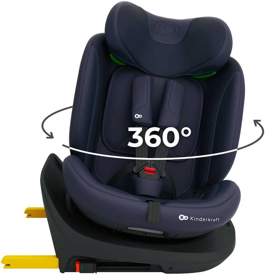 KINDERKRAFT automobilinė kėdutė I-GROW 2 PLUS, 40-150 cm., Navy, KCIGRO02NAVPL00