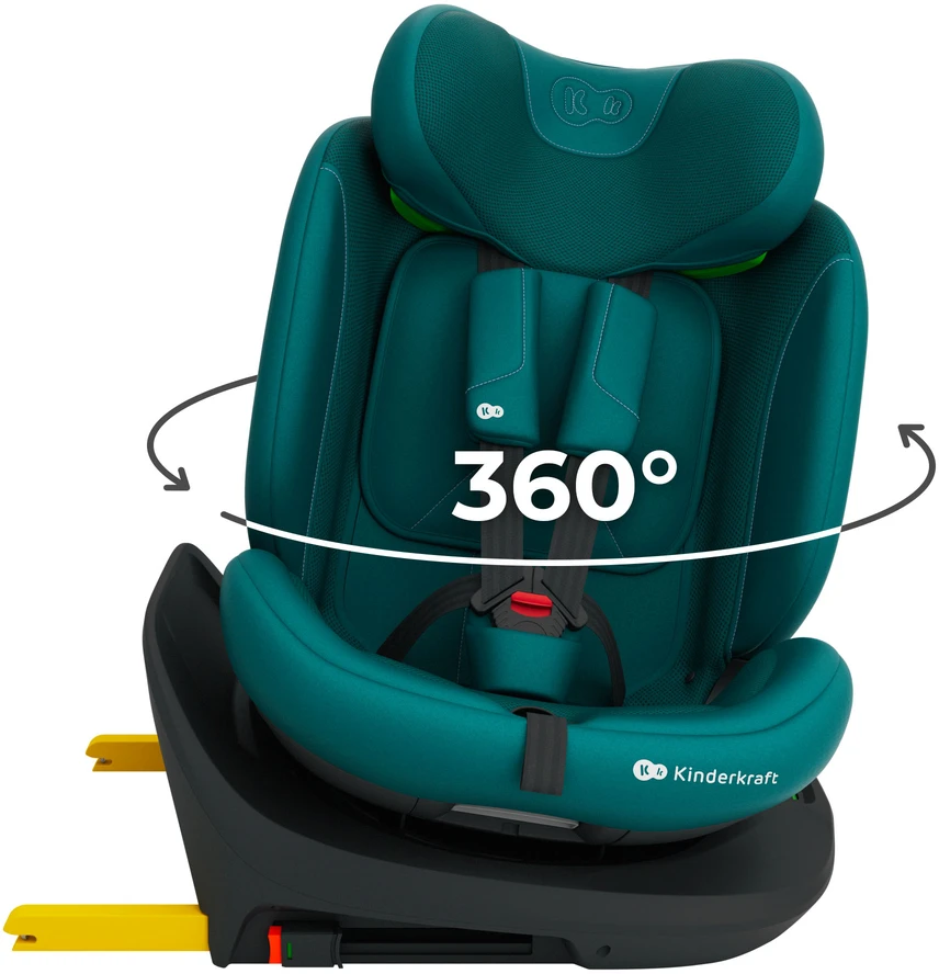 KINDERKRAFT automobilinė kėdutė I-GROW 2 PLUS, 40-150 cm., Žalias, KCIGRO02GREPL00
