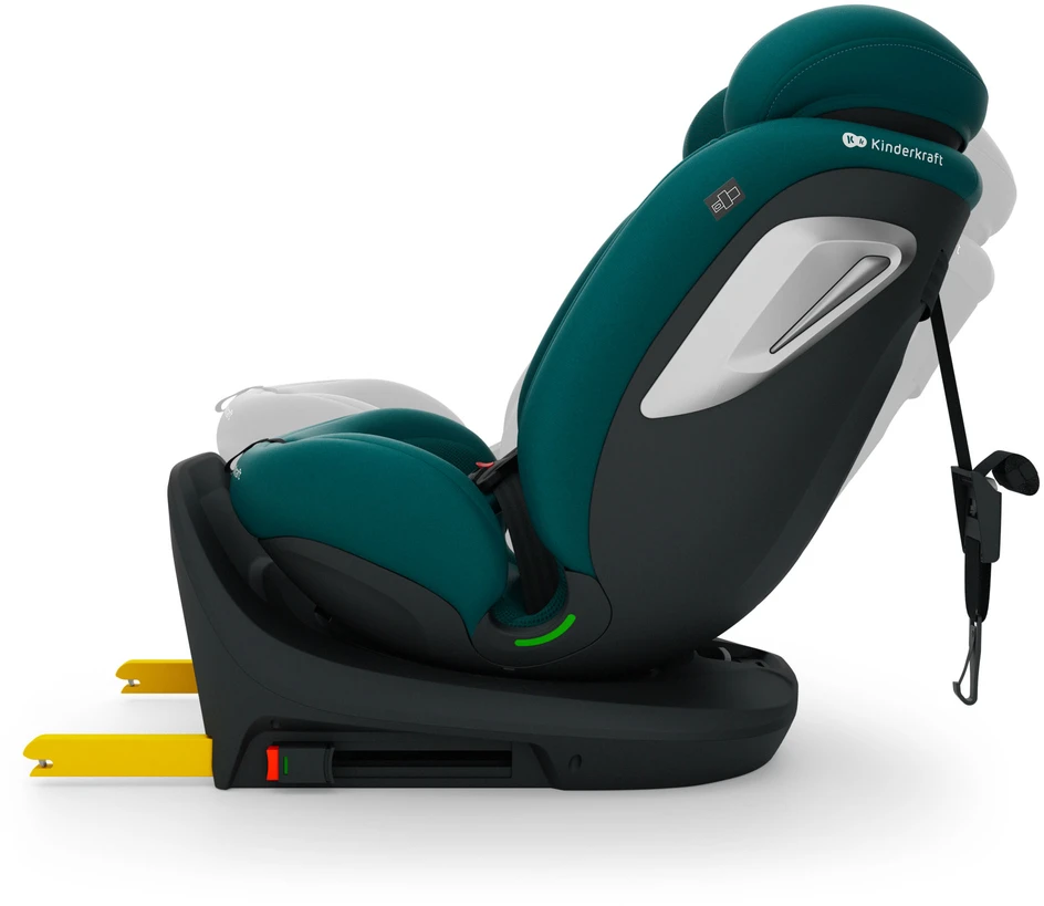 KINDERKRAFT automobilinė kėdutė I-GROW 2 PLUS, 40-150 cm., Žalias, KCIGRO02GREPL00