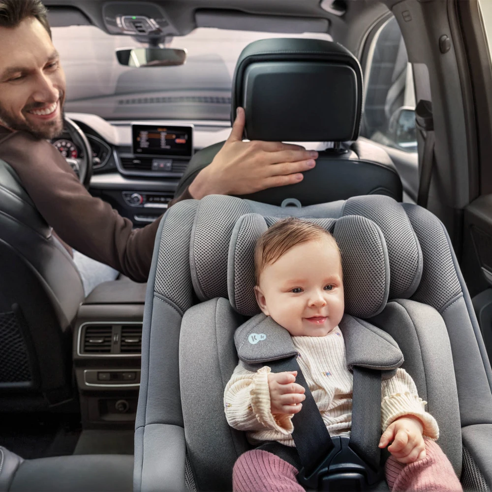 KINDERKRAFT automobilinė kėdutė I-GUARD I-SIZE, 40-105 cm., rusvai gelsvas, KCIGUA00BEG000N
