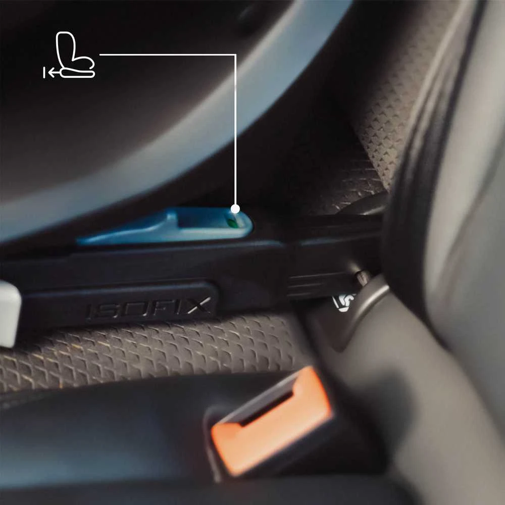 Kinderkraft kėdutės ISOFIX fiksavimo mechanizmas