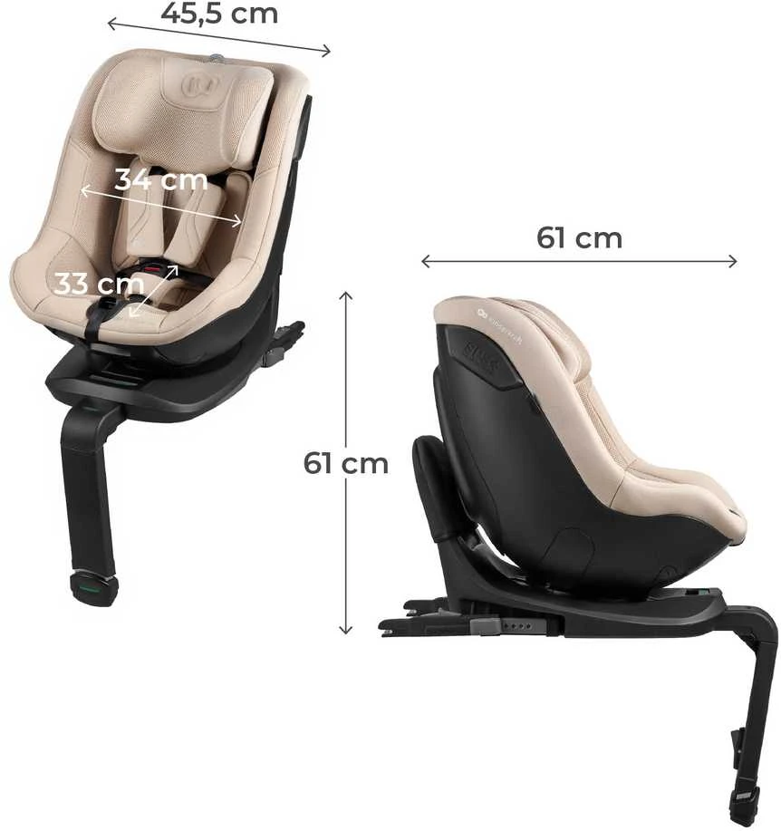 KINDERKRAFT automobilinė kėdutė I-GUARD PRO I-SIZE, 61-105 cm., rusvai gelsvas, KCIGUAPRBEG000N