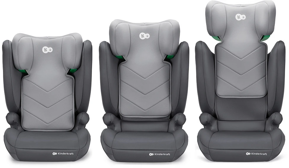 KINDERKRAFT automobilinė kėdutė I-SPARK 2 PLUS I-SIZE, 100-150 cm., Pilkas, KCISPA02GRYPL00