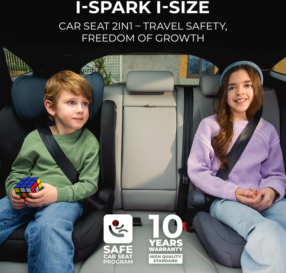 KINDERKRAFT automobilinė kėdutė I-SPARK 2 PLUS I-SIZE, 100-150 cm., Žalias, KCISPA02GREPL00