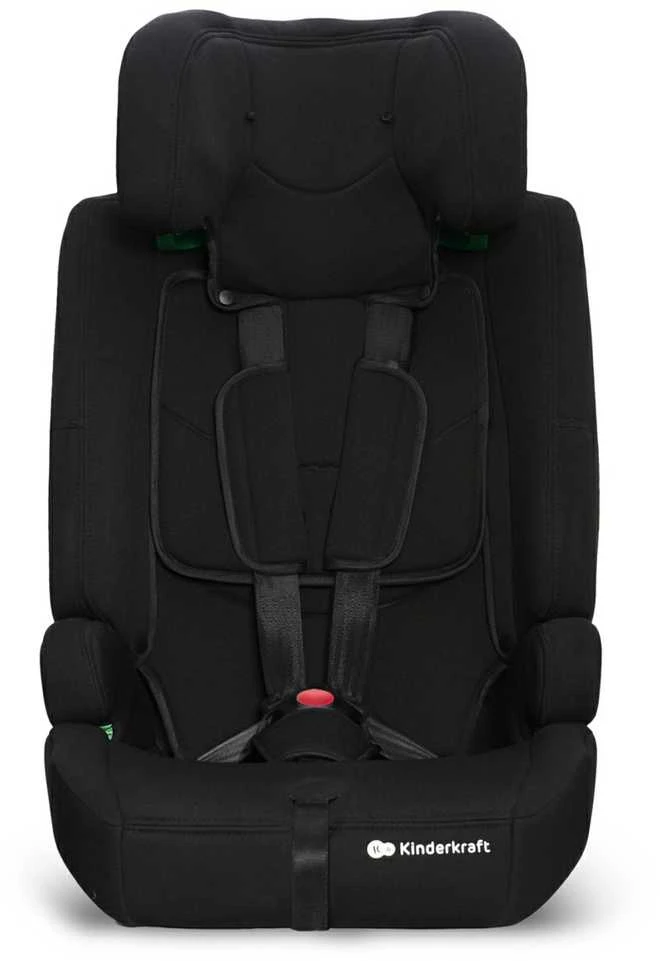 Kinderkraft SAFETY FIX 2 i-Size juoda kėdutė su diržais