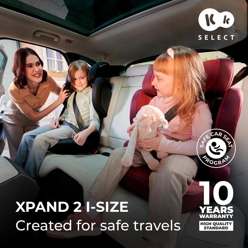 KINDERKRAFT automobilinė kėdutė XPAND 2 PRO, i-Size 100–150 cm, pilka, KCXPPR02GRY0000