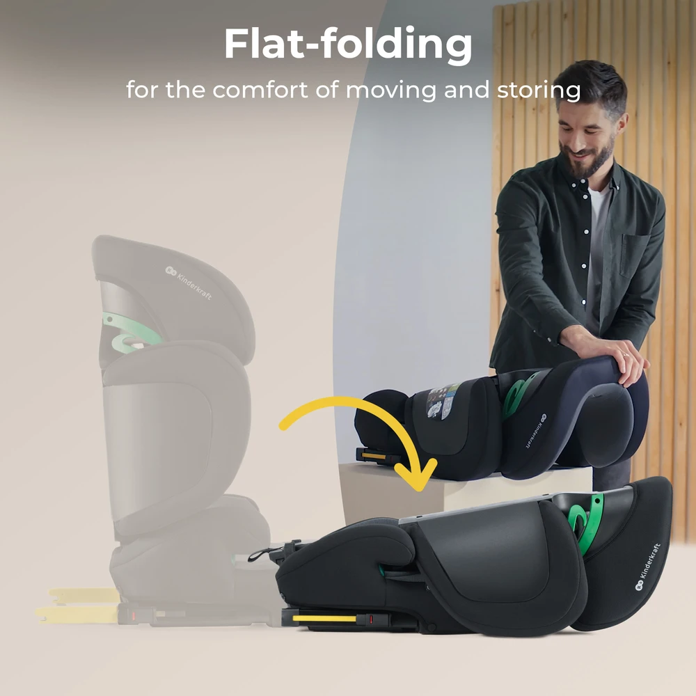 KINDERKRAFT automobilinė kėdutė XPAND 2 PRO, i-Size 100–150 cm, juoda, KCXPPR02BLK0000