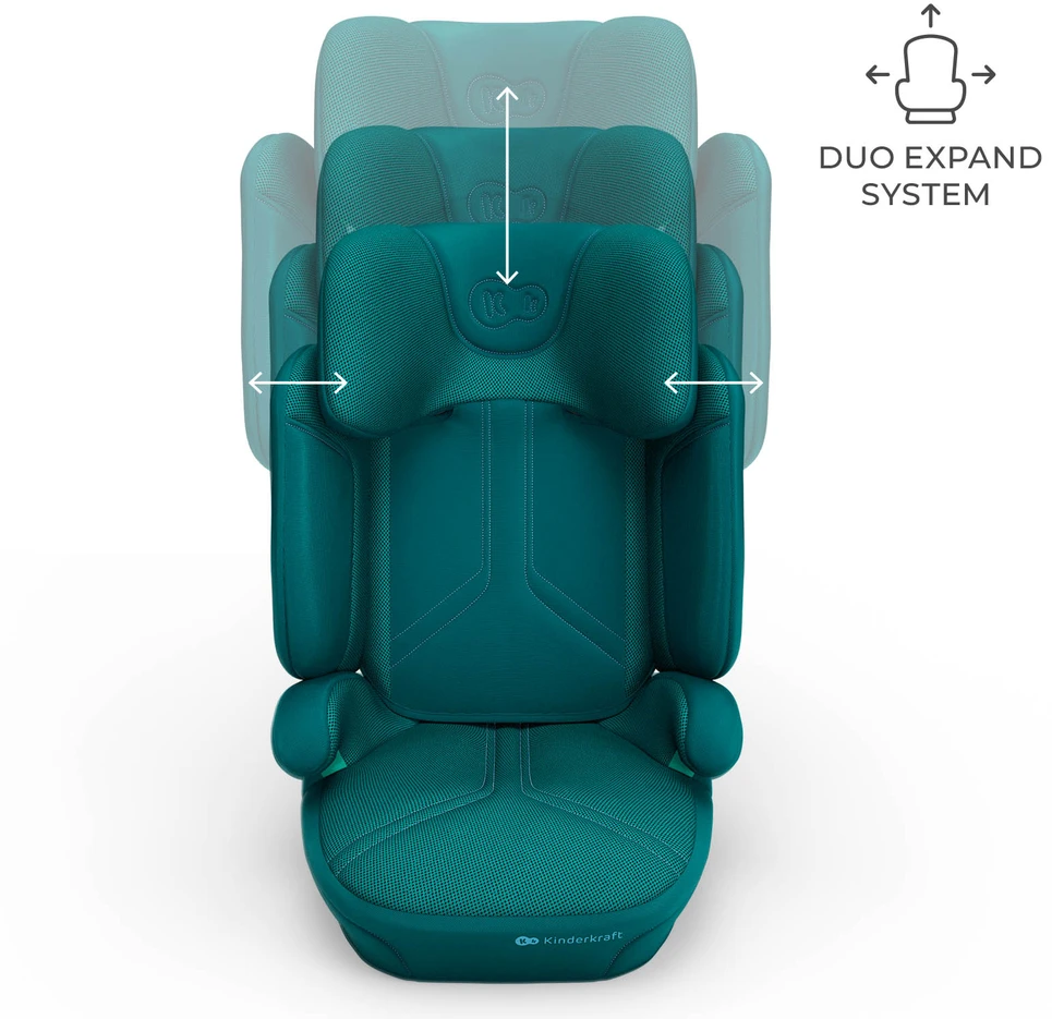 KINDERKRAFT automobilinė kėdutė XPAND 2 PRO, 100-150 cm., Žalias, KCXPPR02GRE0000