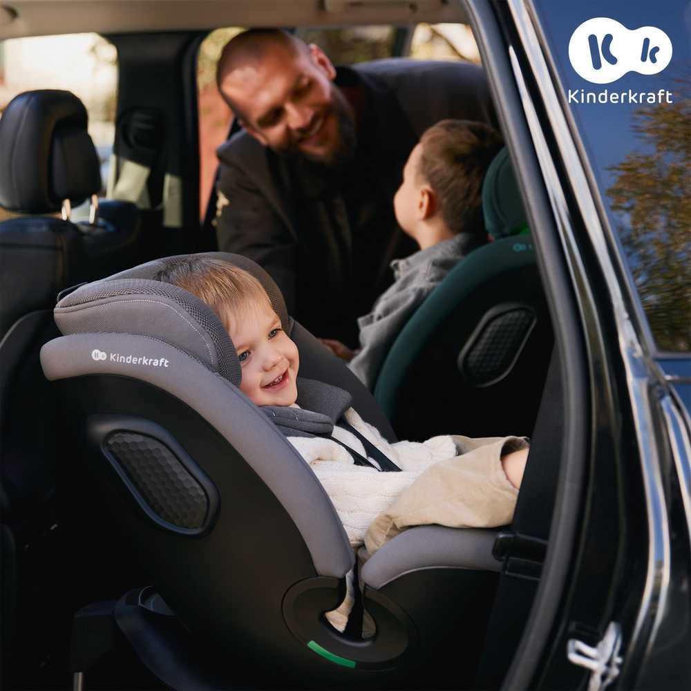 KINDERKRAFT automobilinė kėdutė XPRIDER 2 i-Size, 40-150 cm, pilkas, KCXRID02GRY0000