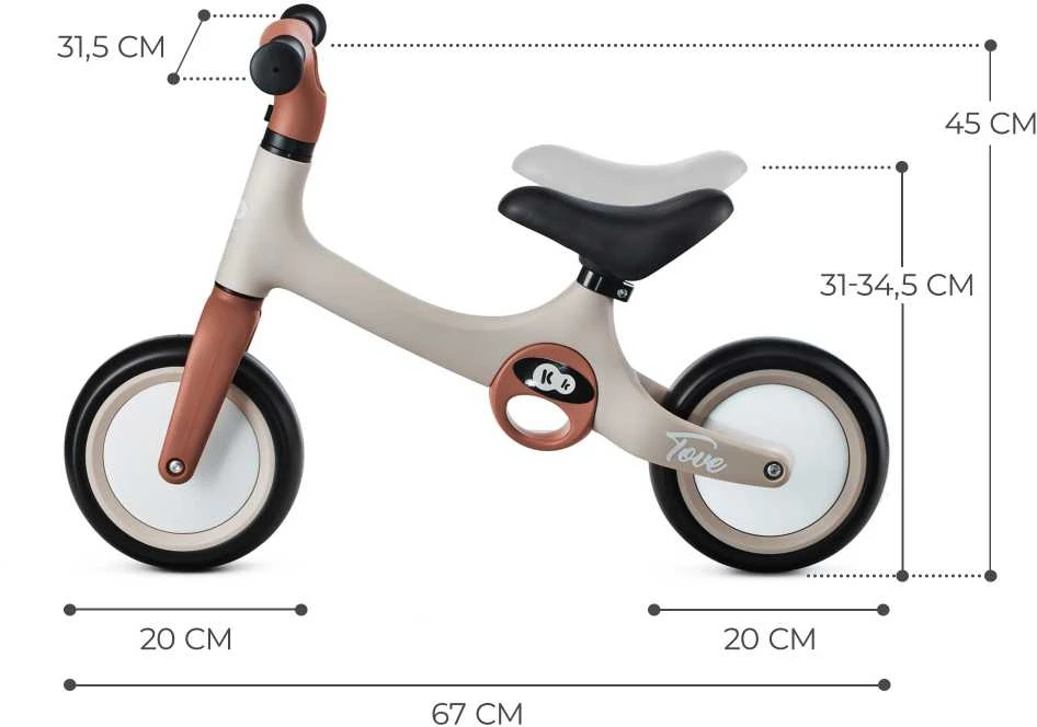 KINDERKRAFT balansinis dviratis, KRTOVE00BEG0000