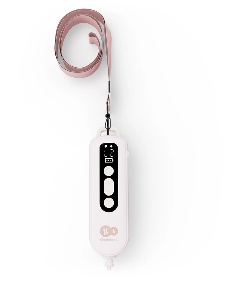 KINDERKRAFT dvigubas nešiojamas elektrinis pientraukis GENTLEFLOW, pink, KEGEFL00PNK0000