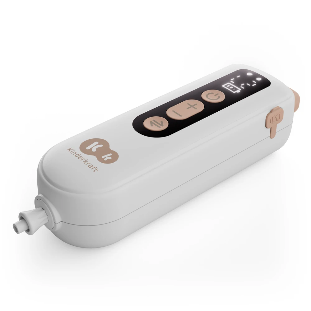 KINDERKRAFT dvigubas nešiojamas elektrinis pientraukis GENTLEFLOW, golden, KEGEFL00GLD0000